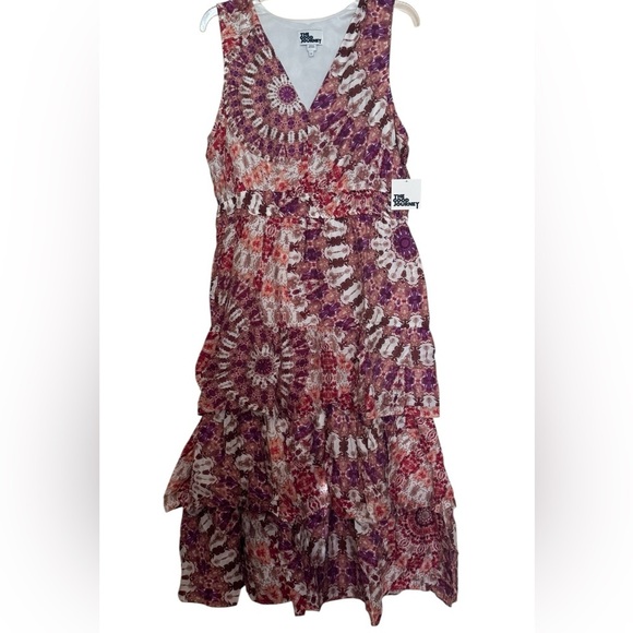 The Good Journey Tiered Maxi Dress size 12 - Picture 4 of 8